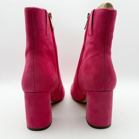 Sam Edelman Womens Fawn Heel Bootie US 8 M EU 38.5 Pink Suede Leather NIB - Picture 11 of 14